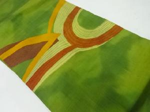 リサイクル　抽象模様織出し名古屋帯